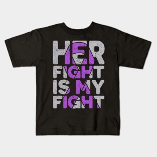 Her Fight Is My Fight Epilepsy Awareness Kids T-Shirt